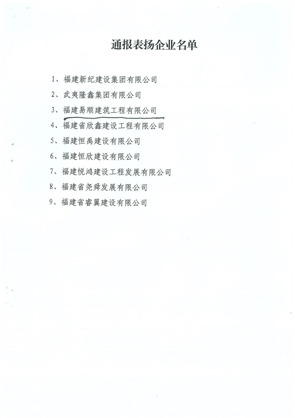 轉(zhuǎn)南平市住房和城鄉(xiāng)建設(shè)局文件（南建筑（2017）30號(hào)）關(guān)于對參與精準(zhǔn)扶貧作出貢獻(xiàn)的企業(yè)予以通報(bào)表揚(yáng)的通知