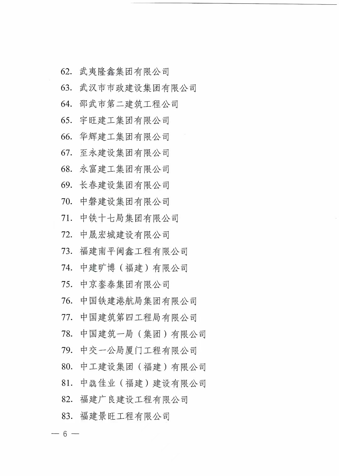 易順建工集團有限公司獲南平市人民政府通報表揚